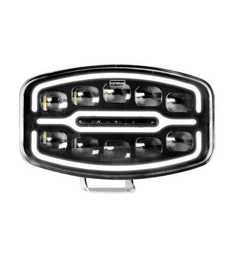 Boreman LED-Fernscheinwerfer mit lightbar - smoked Chrom - 1001-1630