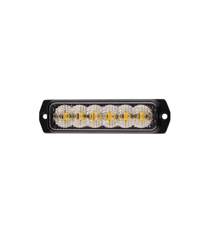 Blixtljus - Ledson - 6 led - 4.4" - 11.3cm - Klar - 26 blixtmönster - Bärnsten - R65 - 12V-24V - Blixtljus - Ledson - 6 led - 4.4" - 11.3cm - Klar - 26 blixtmönster - Bärnsten - R65 - 12V-24V -