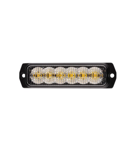 Blixtlampa 6 LED Orange 12-24V - 26 Blixtmönster - 5100563