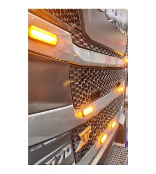 Flash Lamp 6 LED Orange 12-24V - 26 Flash Patterns - 5100563