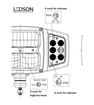 Ledson Plow light LED with Position light, Indicator - 33490415