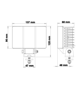 Ledson Hydra60 abgewinkelte Arbeitsleuchte - 33491061