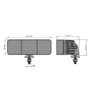 Ledson Hydra30 Angled Work Light 30W - 33490312