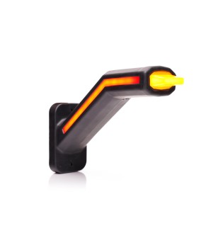 Gummiarm - WAS - W269.1.2 1.2N Neon - Vänster - LED - Blinkljus - Klar - Vit/Bärnsten/Röd - 12V-24V - 