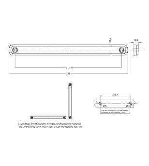 WAS W269.1.1 Width Post Dark LEFT - front/side/rear marking - 2342