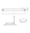 WAS W269.1.1 Width Post Dark LEFT - front/side/rear marking - 2342