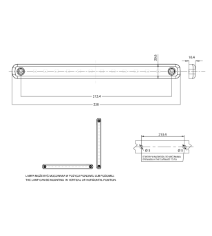 WAS W276 Black - Side position lamp - 2341