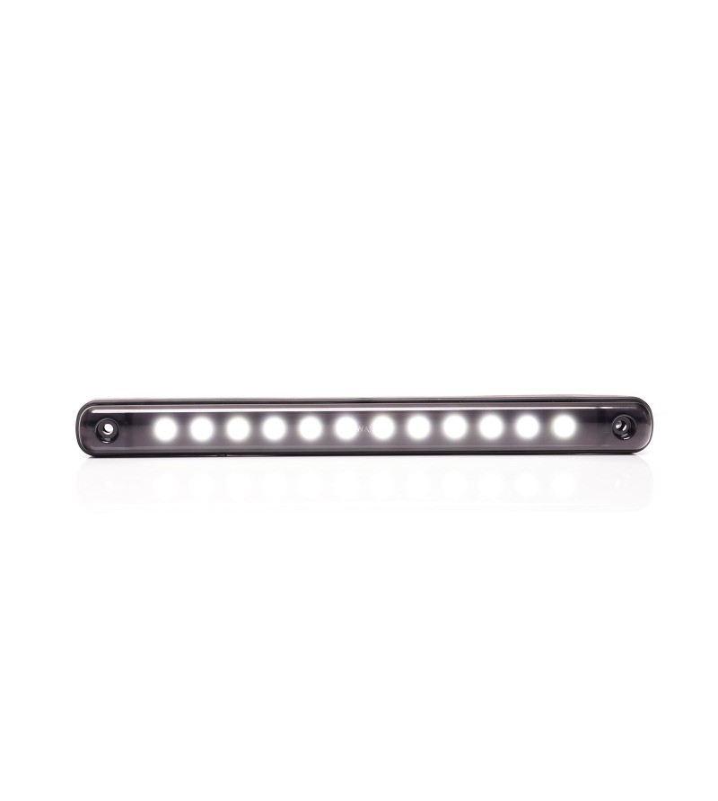 Marker Light - WAS - W276 Black - 9.4" - 23.8cm - Smoke - White - 12V-24V Marker Light - WAS - W276 Black - 9.4" - 23.8cm - Smoke - White - 12V-24V