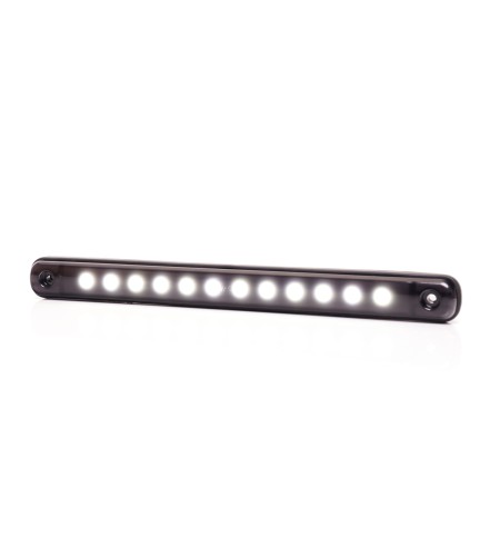 Markeringsljus - WAS - W276 Black - 9.4" - 23.8cm - Smoke - Vit - 12V-24V