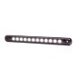 Markeringsljus - WAS - W276 Black - 9.4" - 23.8cm - Smoke - Vit - 12V-24V