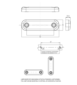 WAS W275.1 Zwart - Front positielicht - 2335