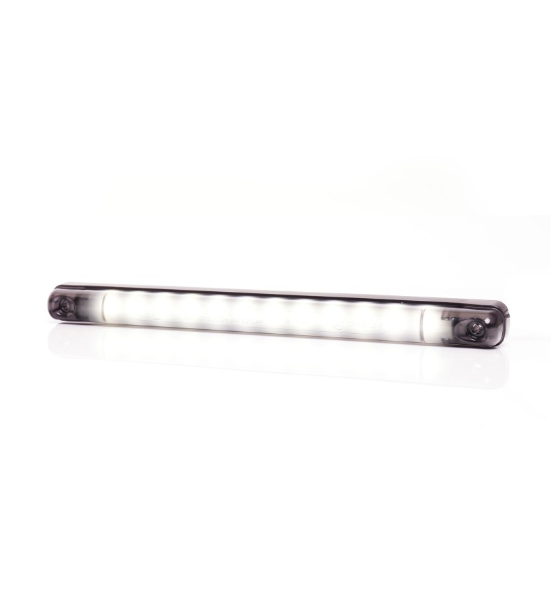 Marker Light - WAS - W274 Black - 9.3" - 23.7cm - Smoke - White - 12V-24V Marker Light - WAS - W274 Black - 9.3" - 23.7cm - Smoke - White - 12V-24V