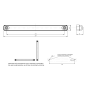 Marker Light - WAS - W274 Black - 9.3" - 23.7cm - Smoke - White - 12V-24V
