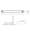 WAS W274 Black - Side Marker Light - 2332