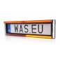 Tail light - WAS - W253 License plate holder - Strobe Under - 23" - 58.4cm - Clear - LED - Brake - Rev - Plate - Flash - Multiple flash patterns - 12V-24V
