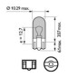 LED lamp - Ledson - 1-Led - T10 / W5W - White - 12V