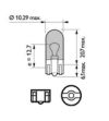 T10/W5W lamp LED 12V Xenon Wit