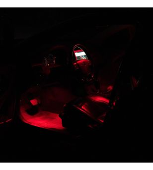 T10/W5W lamp LED 12V Rood
