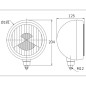 Driving light - SIM - 3205 - 7.1" - 18.1cm - stainless steel/chrome - Driving