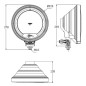 Verstraler - SIM - 3227 - 8.8" - 22.3cm - Positielicht - Driving