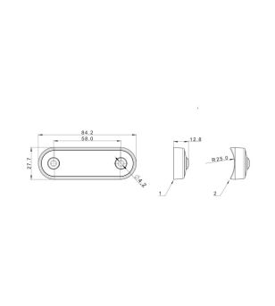 WELU Markeringslampa rök - WML-FCM-16/WML-FCM-16L