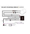 Twee-Lamp 2-Pin Superseal Bedradingskit (12V) - Middelmatig Vermogen - 2L-MP-120