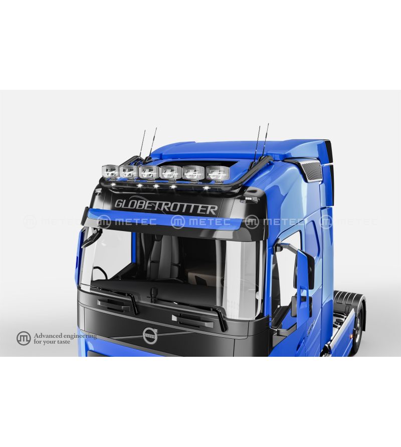 Volvo FH 13+ Roof Lamp Holder LED Breed BLACK - Globetrotter & Globetrotter XL dak Volvo FH 13+ Roof Lamp Holder LED Breed BLACK - Globetrotter & Globetrotter XL dak