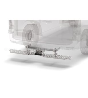 Ford Transit Custom 2024- Running Boards aan trekhaak pcs Extra Groot