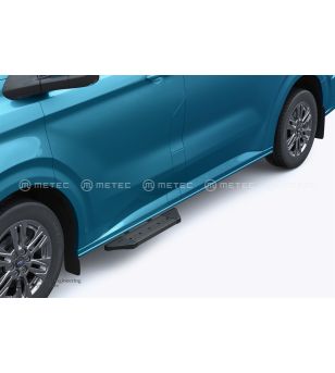 Ford Transit Custom 2024- RUNNING BOARDS Problack front door - WB L1 & L2
