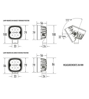 Arbetsbelysning - Lazer - Utility 25 - Maxx - 3'' - Work / Scene