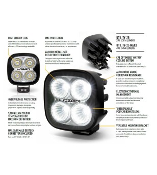 Work light - Lazer - Utility 25 - Maxx - 3'' - Work / Scene