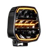 Extraljus - Ledson - Epix 9+ - Strobe - 8.9" - 22.5cm - Powerboost - Positionsljus Vit/Bärnsten - 5 blixtmönster - Driving -