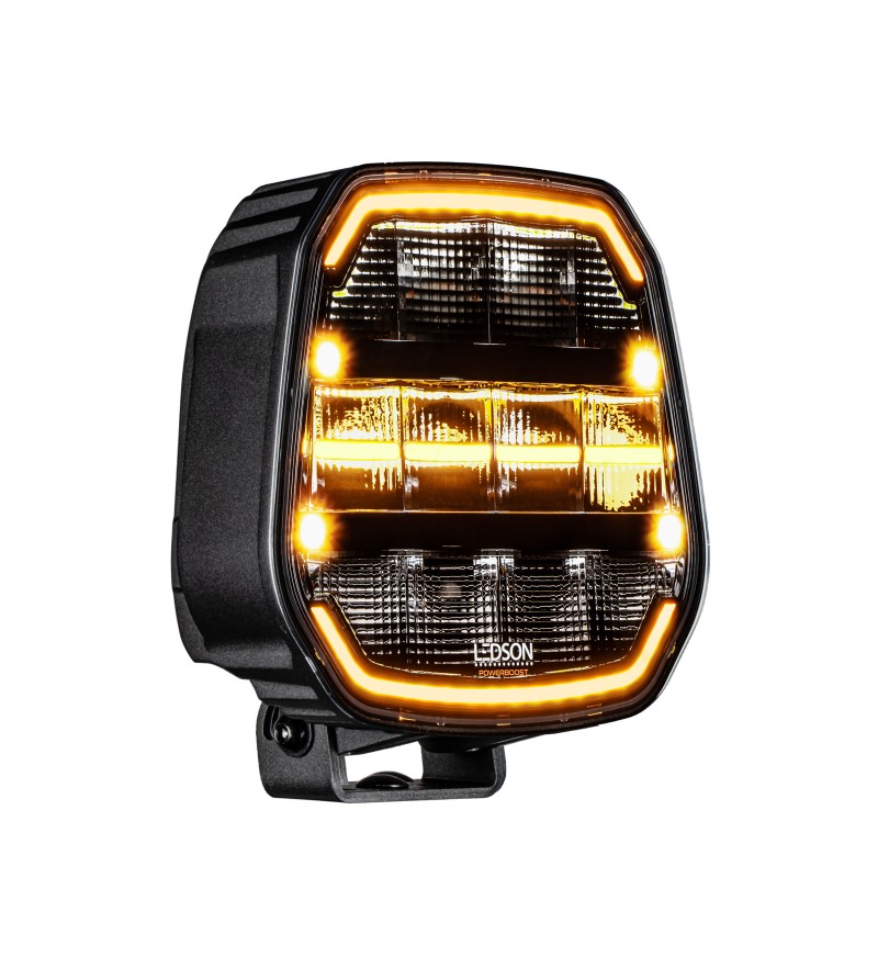 Extraljus - Ledson - Epix 9+ - Strobe - 8.9" - 22.5cm - Powerboost - Positionsljus Vit/Bärnsten - 5 blixtmönster - Driving - Extraljus - Ledson - Epix 9+ - Strobe - 8.9" - 22.5cm - Powerboost - Positionsljus Vit/Bärnsten - 5 blixtmönster - Driving -