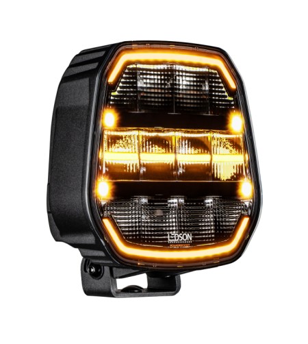 Driving light - Ledson - Epix 9+ - Strobe - 8.9" - 22.5cm - Powerboost - Position light White/Amber - 5 flash patterns - Driving