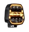 Driving light - Ledson - Epix 9+ - Strobe - 8.9" - 22.5cm - Powerboost - Position light White/Amber - 5 flash patterns - Driving