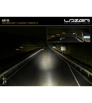 LED Light bar - Lazer - Air 55 - 16.2" - 41.1cm - Position light White/Amber - Driving