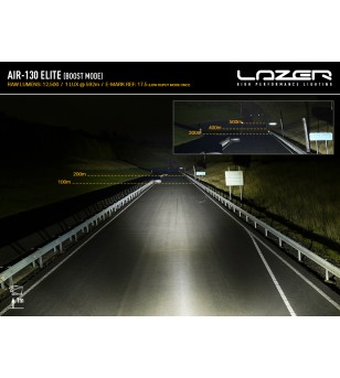 LED Lightbar - Lazer - Air 130 - Elite - 16.2" - 41.1cm - Positionslicht Weiß/Amber - Driving 