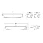 LED Light bar - Lazer - Air 130 - Elite - 16.2" - 41.1cm - Position light White/Amber - Driving