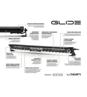 LED bar - Lazer - Glide - Elite - 20'' - Positielicht Wit - Driving Spot Combo