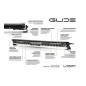 LED Light bar - Lazer - Glide - Elite - 20.4" - 51.7cm - Position light White - Driving Spot Combo
