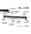 LED-ramp - Lazer - Glide - Elite - 20.4" - 51.7cm - Positionsljus Vit - Driving Spot Combo