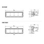 LED Light bar - Lazer - Carbon 4 - 8.1" - 20.6cm - Gen3 - Spot