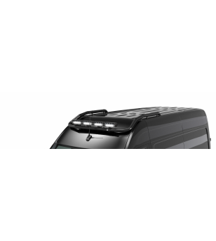 Roof bar - Metec - Top  - 4 light mounts - Prewired - Black Matte - Mercedes - Sprinter - H2 - 2018+
