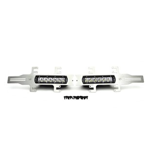 Ford F150 Grille LED Kit Brushed (2018-2020) - (2x 6" Slim Light Bars) - Z415583-KIT - Lights & Styling