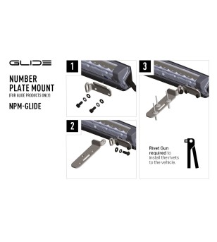 Mounting - Lazer - Glide - License plate mount