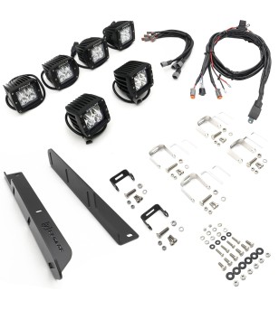 Ford F-150 Raptor Fog LED Kit (2017-2020) - (6x 3" White LED Pod Lights) - Z325652-KIT - Lights & Styling