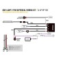 Kabelset - Lazer - 1 lamp - Elite+ - Incl. schakelaar - 3 pins - Superseal - 12V Kabelset - Lazer - 1 lamp - Elite+ - Incl. schakelaar - 3 pins - Superseal - 12V
