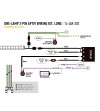 Kabelset - Lazer - 1 lamp - 2 pins - Aptiv - 12V