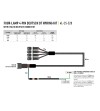 Kabelset - Lazer - 4 lampen - 4 pins - Deutsch DT04-08 - 12V