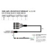 Kabelset - Lazer - 4 lampen - 4 pins - IIT - 12V
